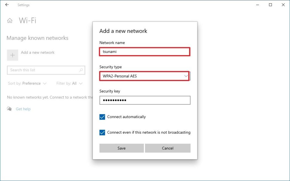 نحوه اتصال به شبکه وای فای در ویندوز 10 : نحوه افزودن شبکه وای فای جدید